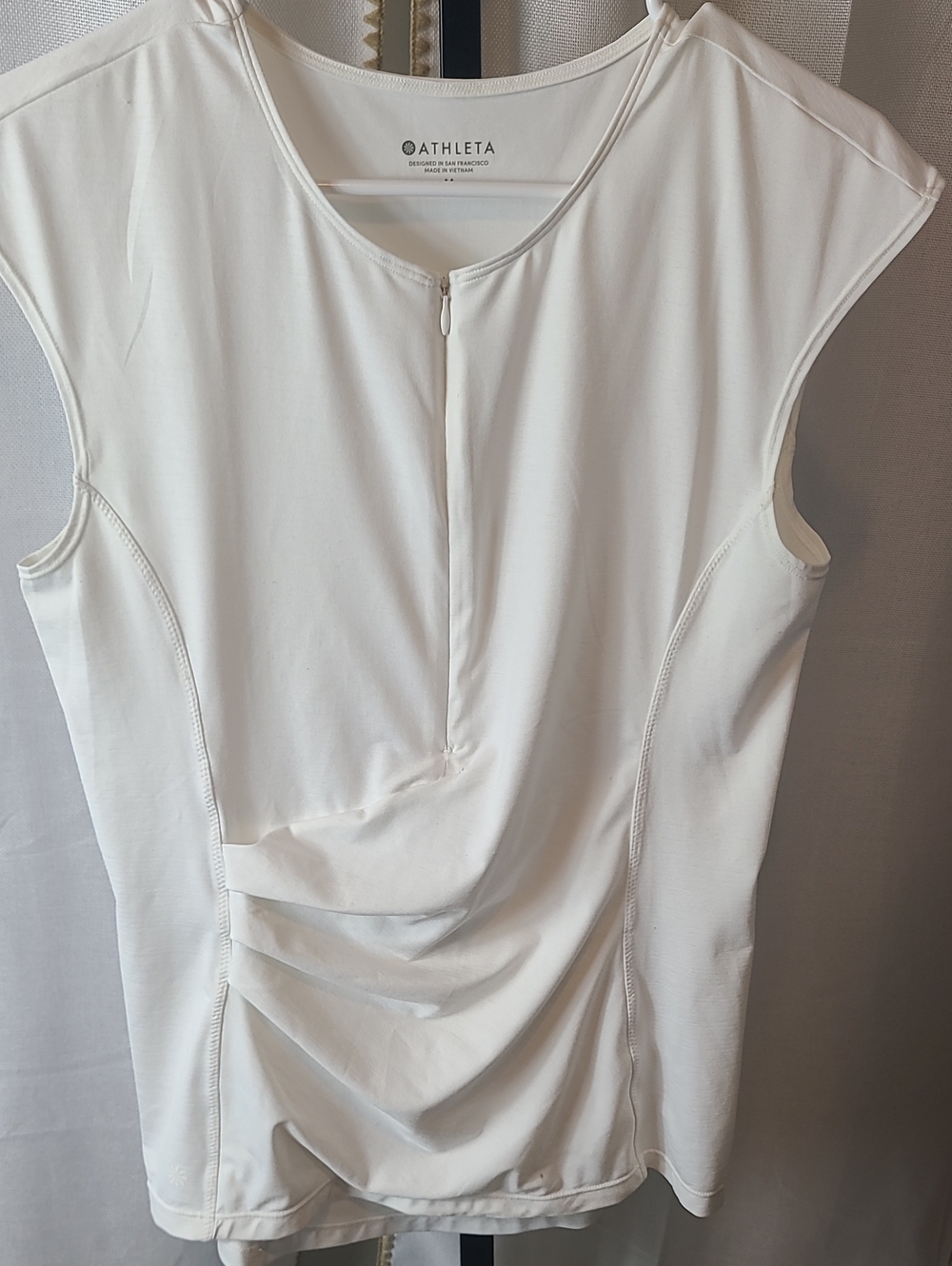 Athleta Pacifica Wrap Front Shirt Size Med